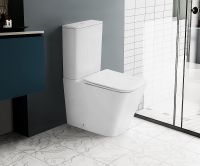 Унитаз компакт Abber Rechteck Белый матовый с бачком и сиденьем Микролифт арт-AC1210TMW — фото 7, Напольные унитазы