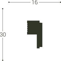 Молдинг Bello Deco XPS М 25 2000x30x16 мм арт-00-00105747 — фото 5, Молдинги