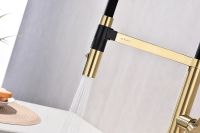 Смеситель для кухни Paulmark Leader Светлое брашированное золото арт-Le214101-SBG — фото 10, Смесители для кухни