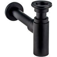 Сифон для раковины Wirquin Black touch Lineis Черный матовый арт-30987099 — фото 1, Сифоны для раковины