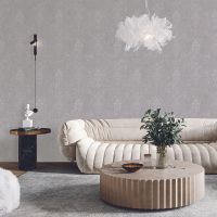 Обои Bernardo Bartalucci Carnazza Флизелин (1,06*10) Белый, Дамаск арт-5054-1 — фото 3, Обои для стен