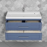 Тумба под раковину СанТа Венера 100 подвесная Дуб адриатика арт-221019 — фото 2, Тумбы под раковину