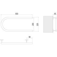 Электрический полотенцесушитель Terminus П-образный 600x200 Хром арт-4620768883941 — фото 3, Электрические полотенцесушители