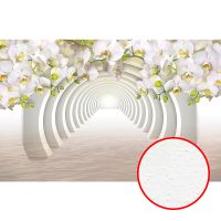 Фреска Ortograf 3D 6648 Фактура бархат FX Флизелин (3,24*2,1) Белый, Цветы/Абстракция арт-6648 (бархат FX) — фото 1, Фрески