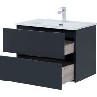 Тумба под раковину Aquanet Алвита New 70 подвесная Антрацит арт-303908 — фото 3, Тумбы под раковину