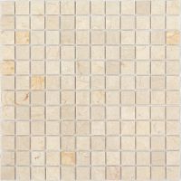 Мозаика Caramelle mosaic Pietrine 4 мм Botticino MAT 29,8x29,8 см арт-00-00002546 — фото 1, Мозаика