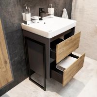 Товар: Тумба с раковиной STWORKI Кронборг 55 Светлое дерево Серая арт-477704 - фото 3 Тумба с раковиной STWORKI Кронборг 55 Светлое дерево Серая арт-477704 — фото 3, Тумбы с раковиной