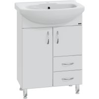 Тумба под раковину СанТа Элеганс 65 Белая арт-201103 — фото 1, Тумбы под раковину