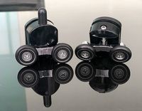 Душевой уголок Abber 80х80 профиль Черный стекло прозрачное арт-AG01080B — фото 4, Душевые уголки четверть круга