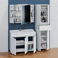 Тумба под раковину СанТа Марс 100 Белый арт-700297 — фото 3, Тумбы под раковину