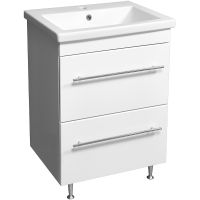 Тумба под раковину Stella Polar Ванесса 60 Белая арт-SP-00000218 — фото 1, Тумбы под раковину