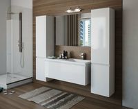 Тумба с раковиной Эстет Dallas Luxe 110 R подвесная Белая арт-ФР-00002023 — фото 6, Тумбы с раковиной