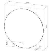 Товар: Зеркало Sintesi Deco 80 с подсветкой с бесконтактным выключателем арт-SIN-SPEC-DECO-80 - фото 10 Зеркало Sintesi Deco 80 с подсветкой с бесконтактным выключателем арт-SIN-SPEC-DECO-80 — фото 10, Зеркала в ванную комнату