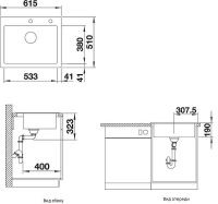 Кухонная мойка Blanco Palona 6 Черная арт-524738 — фото 10, Кухонные мойки