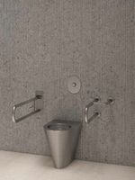 Поручень Nofer Нержавеющая сталь матовая арт-15051.80.S — фото 3, Поручни для ванной