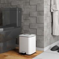 Ведро для мусора WeltWasser Mila WT 9L педальное Белое арт-10000000887 — фото 2, Мусорные ведра