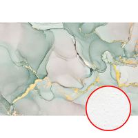 Фреска Ortograf Fluid art 34249 Фактура бархат FX Флизелин (4*2,7) Зеленый/Золото, Абстракция арт-34249 (бархат FX) — фото 1, Фрески