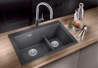 Кухонная мойка Blanco Pleon 6 Split Темная скала арт-521690 — фото 2, Кухонные мойки