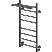 Электрический полотенцесушитель Ника Way-2 80/40 U с полкой Черный матовый арт-WAY-2 80/40 с/п черн U — фото 1, Электрические полотенцесушители