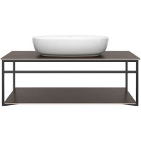 Консоль под раковину Kerama Marazzi Plaza Next 100 PL.N.100.02\BLK.M Черная матовая арт-PL.N.100.02\BLK.M — фото 1, Консоли для раковины