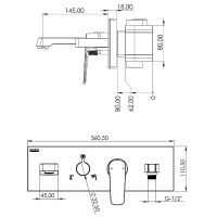Товар: Душевая система Teska Life Хром Черное стекло арт-AS3100B - фото 4 Душевая система Teska Life Хром Черное стекло арт-AS3100B — фото 4, Встраиваемые душевые комплекты