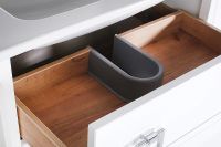 Комплект мебели для ванной ASB-Woodline Рома 80Н Белый арт-10855+27654+12221 — фото 4, Комплекты мебели для ванной