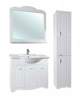 Шкаф пенал Bellezza Кантри 35 Белый арт-4629904000013 — фото 6, Пеналы для ванной комнаты