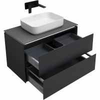 Тумба под раковину Allen Brau Infinity 85 подвесная Антрацит матовый арт-1.21001.AM — фото 3, Тумбы под раковину