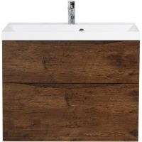 Тумба под раковину BelBagno Marino 80 подвесная Rovere Moro арт-MARINO-H60-800-2C-SO-RW-P — фото 1, Тумбы под раковину