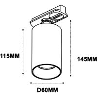 Трековый светильник Crystal Lux Золото Черный арт-CLT 0.31 013 GO-GO — фото 3, Трековые светильники