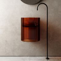 Товар: Раковина Abber Kristall 42 Коричневая арт-AT2704Opal - фото 1 Раковина Abber Kristall 42 Коричневая арт-AT2704Opal — фото 1, Раковины подвесные