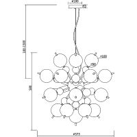 Товар: Подвесной светильник Maytoni Modern Bolla Дымчатый Хром арт-MOD133PL-06CH - фото 3 Подвесной светильник Maytoni Modern Bolla Дымчатый Хром арт-MOD133PL-06CH — фото 3, Подвесные светильники