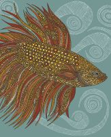 Товар: Фреска Ortograf Животные 9633 Фактура бархат FX Флизелин (2,2*2,7) Бирюзовый/Желтый/Красный, Рыбы/Абстракция арт-9633 (бархат FX) - фото 2 Фреска Ortograf Животные 9633 Фактура бархат FX Флизелин (2,2*2,7) Бирюзовый/Желтый/Красный, Рыбы/Абстракция арт-9633 (бархат FX) — фото 2, Фрески