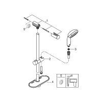 Товар: Душевой гарнитур Grohe Tempesta New Хром арт-27926001 - фото 3 Душевой гарнитур Grohe Tempesta New Хром арт-27926001 — фото 3, Душевые гарнитуры на штанге