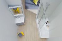 Зеркало Ravak 10° 65 L угловое Белый глянец арт-X000001076 — фото 3, Зеркала в ванную комнату