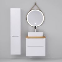 Товар: Тумба под раковину Jorno Wood 60 подвесная Белая арт-Wood.01.60/P/W - фото 12 Тумба под раковину Jorno Wood 60 подвесная Белая арт-Wood.01.60/P/W — фото 12, Тумбы под раковину