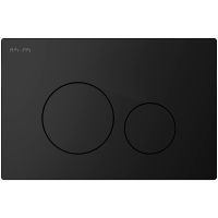 Клавиша смыва AM.PM Pro L Черная матовая арт-I049038 — фото 1, Кнопки смыва