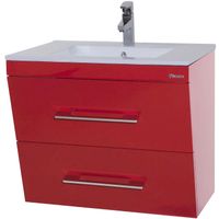 Тумба под раковину Bellezza Берта 75 подвесная Красная арт-4635212510038 — фото 1, Тумбы под раковину