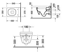 Унитаз Duravit 2 ND Floor без сиденья арт-2220090000 — фото 2, Подвесные унитазы