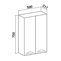 Подвесной шкаф Runo Барселона 50 Белый арт-УТ000002340 — фото 5, Шкафы для ванной
