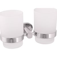 Стакан для зубных щеток Rav Slezak Yukon двойной Хром арт-YUA0202 — фото 1, Стаканы для зубных щеток