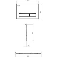 Клавиша смыва AM.PM Хром арт-I014151 — фото 2, Кнопки смыва