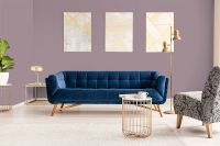 Обои Hygge 77 Colors Флизелин (1*10,05) Сиреневый, Однотонные арт-C4 05 — фото 2, Обои для стен