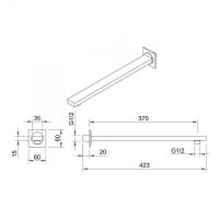 Душевая система Berges Nardis 3S Оружейная сталь арт-071012 — фото 12, Встраиваемые душевые комплекты