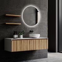 Товар: Зеркало Abber Mond 77 с подсветкой с сенсорным выключателем и диммером арт-AG6203S-0.77 - фото 2 Зеркало Abber Mond 77 с подсветкой с сенсорным выключателем и диммером арт-AG6203S-0.77 — фото 2, Зеркала в ванную комнату