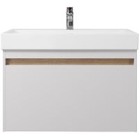 Тумба под раковину Creto Etna 80 подвесная Белая арт-4-1078W — фото 1, Тумбы под раковину