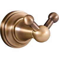 Двойной крючок Rav Slezak Morava Бронза арт-MKA0102SM — фото 1, Крючки для полотенец