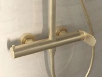 Товар: Душевая система Vincea Rondo Брашированное золото арт-VSFS-1R0BG - фото 5 Душевая система Vincea Rondo Брашированное золото арт-VSFS-1R0BG — фото 5, Душевые стойки