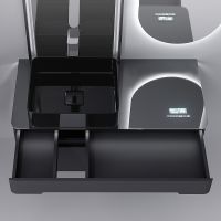 Тумба под раковину Jorno Shine 100 подвесная Антрацит арт-Shi.01.100-M/P/A — фото 3, Тумбы под раковину