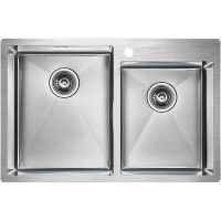 Товар: Кухонная мойка Paulmark Kroner 78/2S Брашированная сталь арт-PM237851-BS - фото 1 Кухонная мойка Paulmark Kroner 78/2S Брашированная сталь арт-PM237851-BS — фото 1, Кухонные мойки